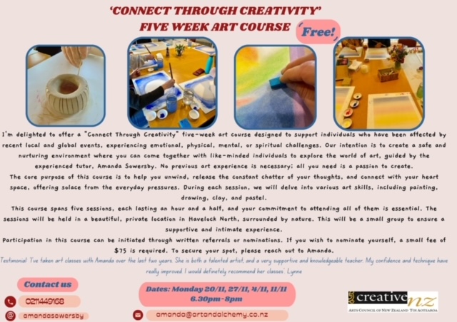 Connect Through Creativity 5 week art course Nov-Dec2023 - 1